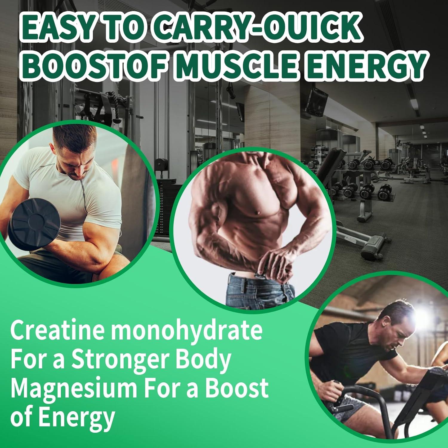 Gomitas de Creatina Monohidratada Leozmr 5000mg Fresa 120 Unidades