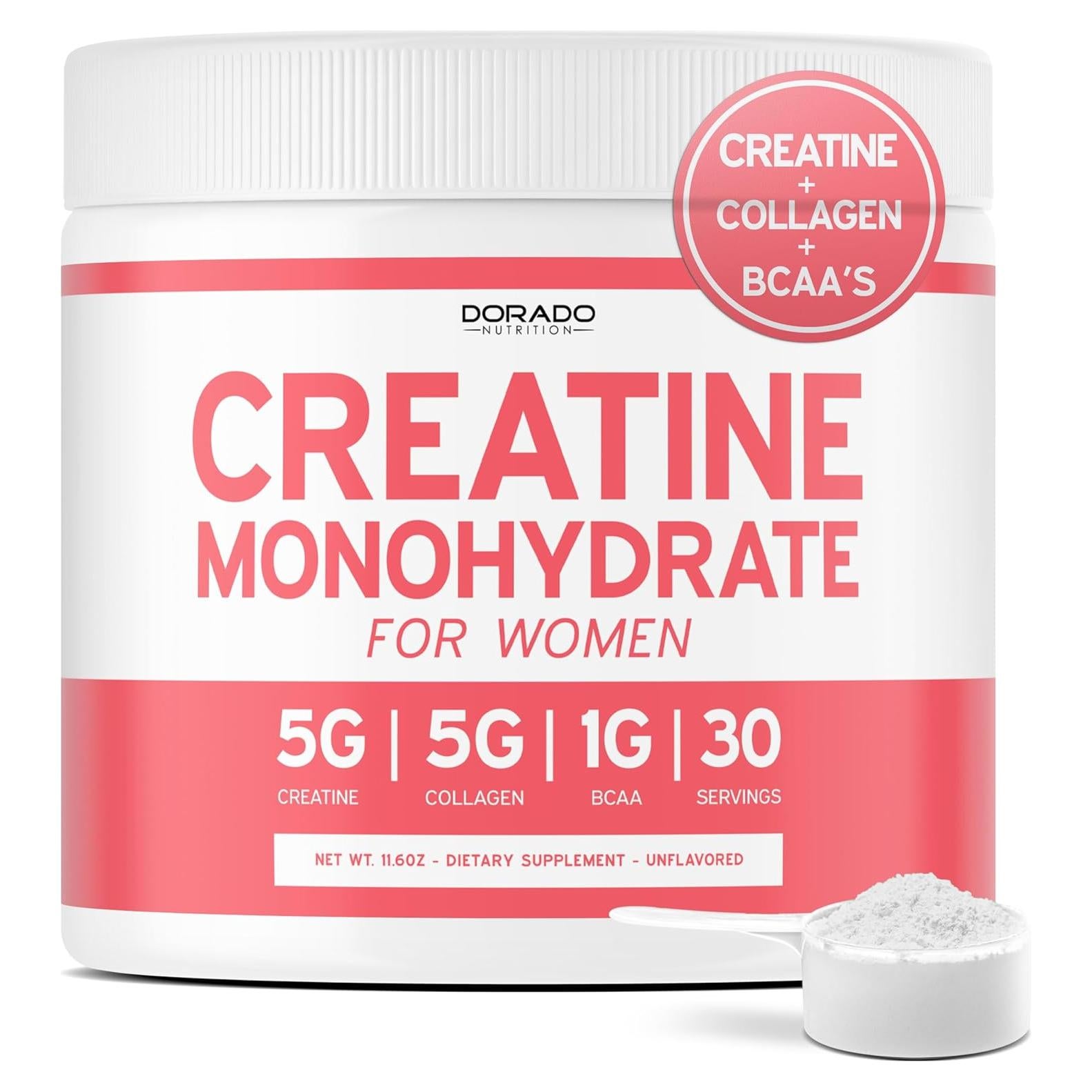 Creatina Monohidrato para Mujeres Dorado Nutrition 30 Porciones