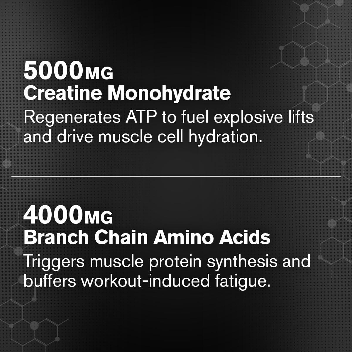 Creatina Monohidrato + BCAAs Jacked Factory 30 Porciones Frambuesa Azul