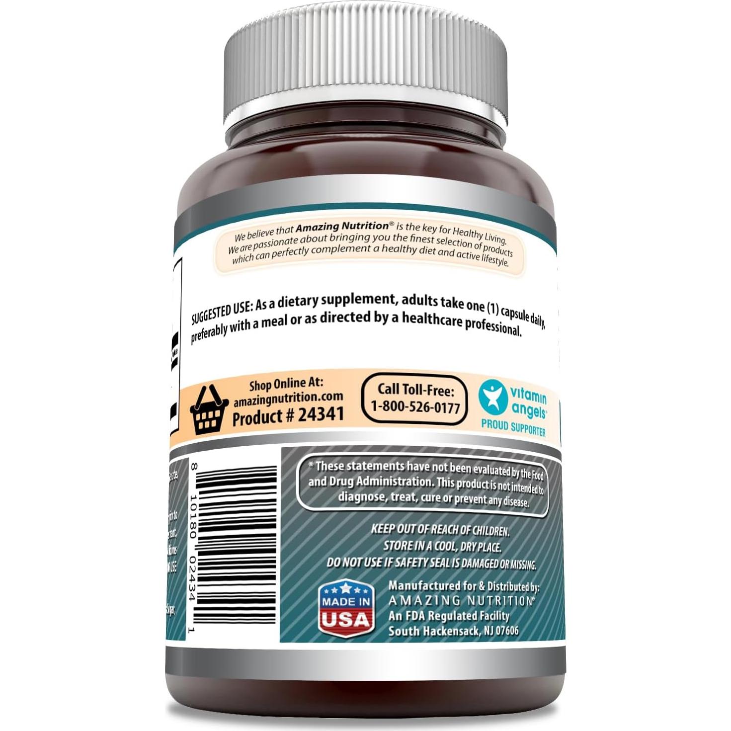 Suplemento L-Citrulina Nutrición Asombrosa 750 Mg 180 Cápsulas