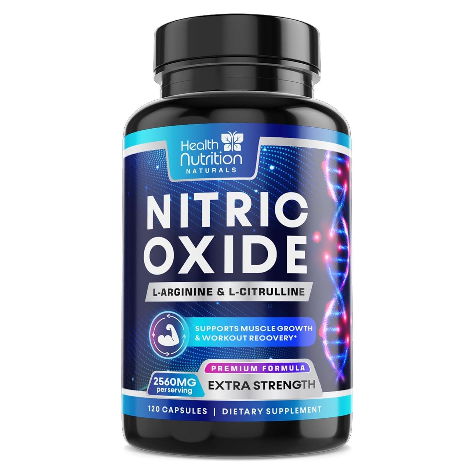 Suplemento Óxido Nítrico 2560mg Health Nutrition - 120 Cápsulas