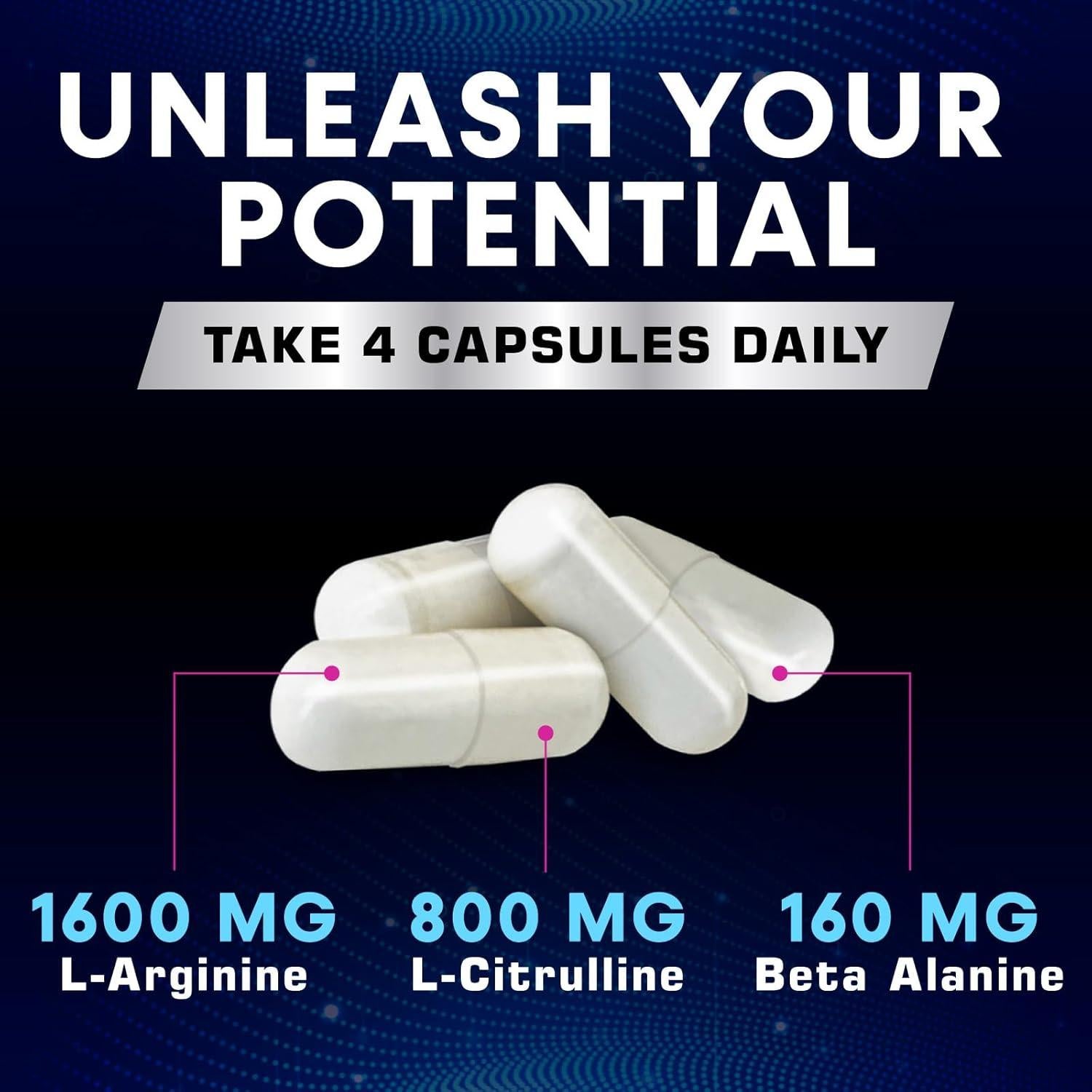 Suplemento Óxido Nítrico 2560mg Health Nutrition - 120 Cápsulas