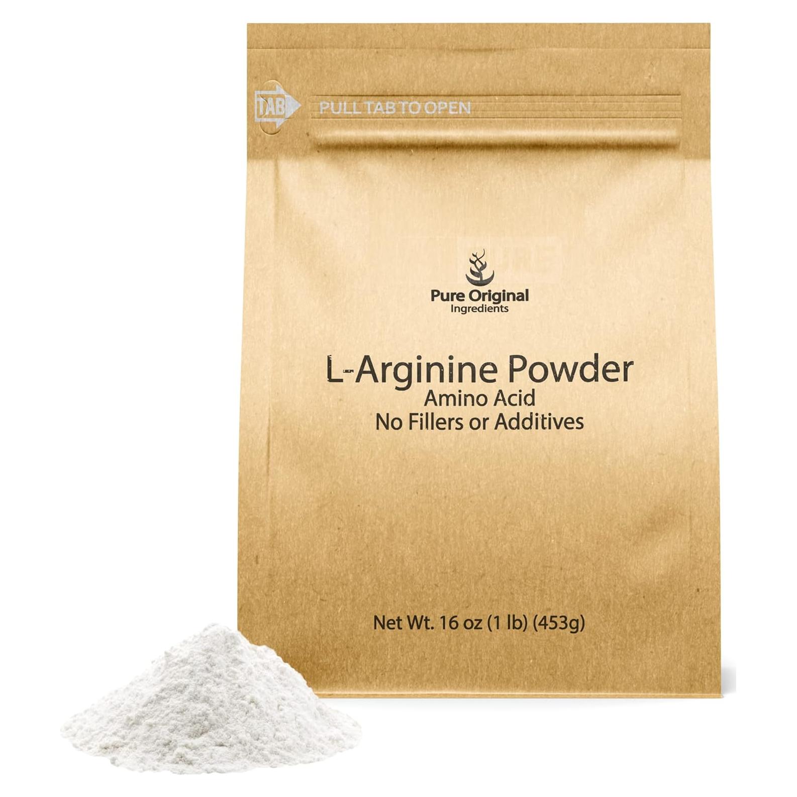 Polvo de L-Arginina 0.45 kg Ingredientes Originales Puros