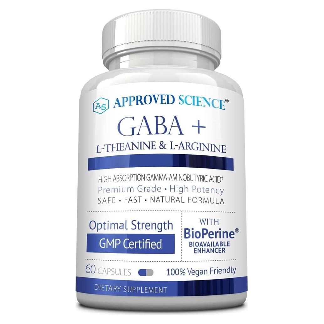 Suplemento GABA+ Ciencia Aprobada - 60 Cápsulas Veganas