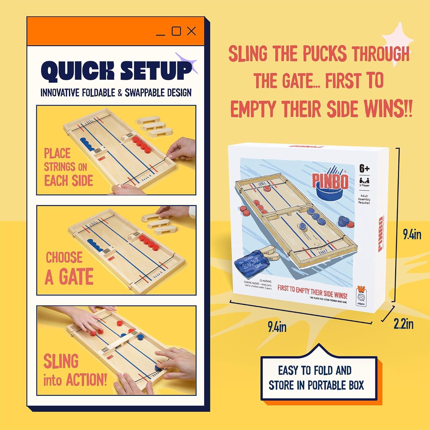 Juego de Tirachinas Clásico PINBO para 2 Jugadores