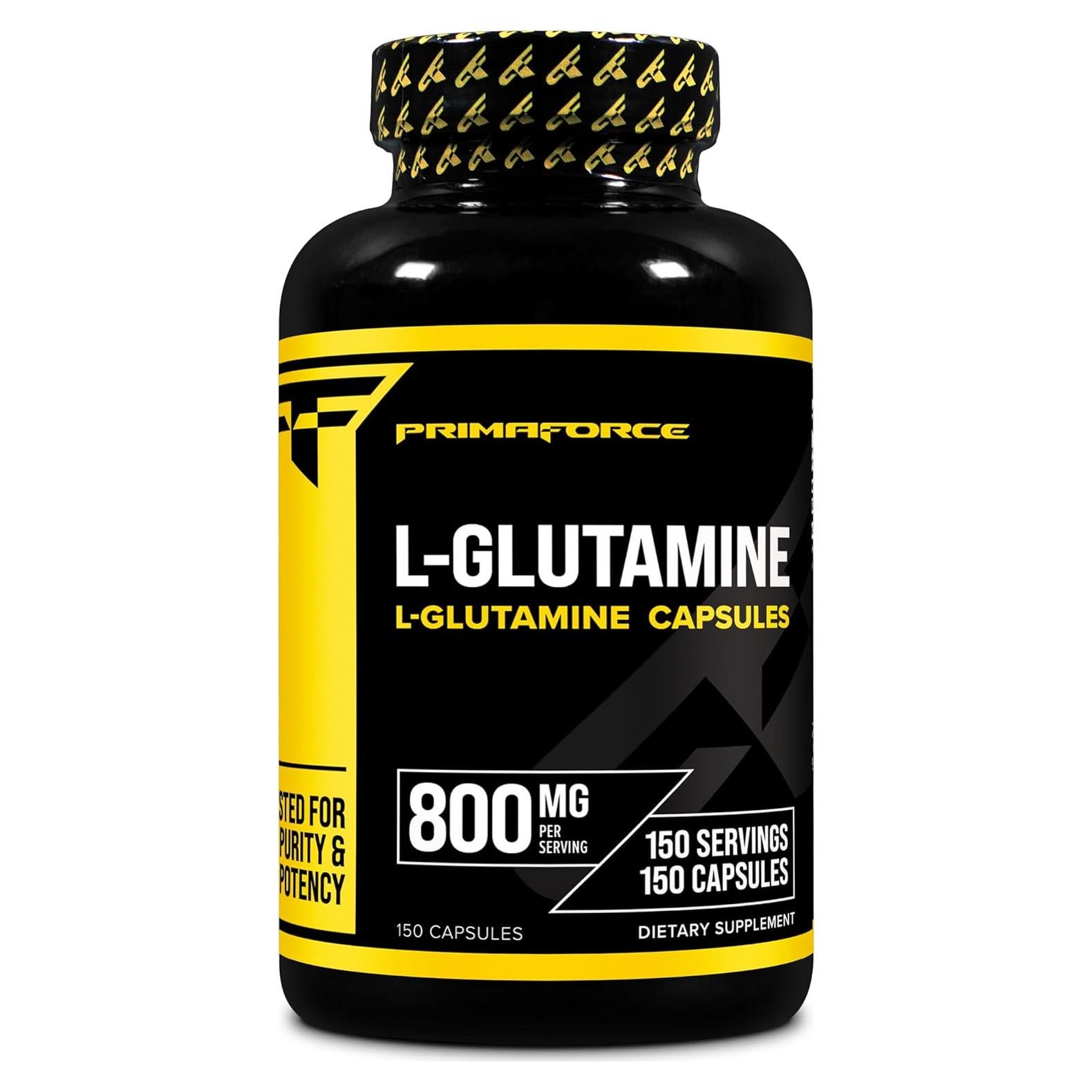 Primaforce L-Glutamina 800mg 150 Cápsulas Suplemento