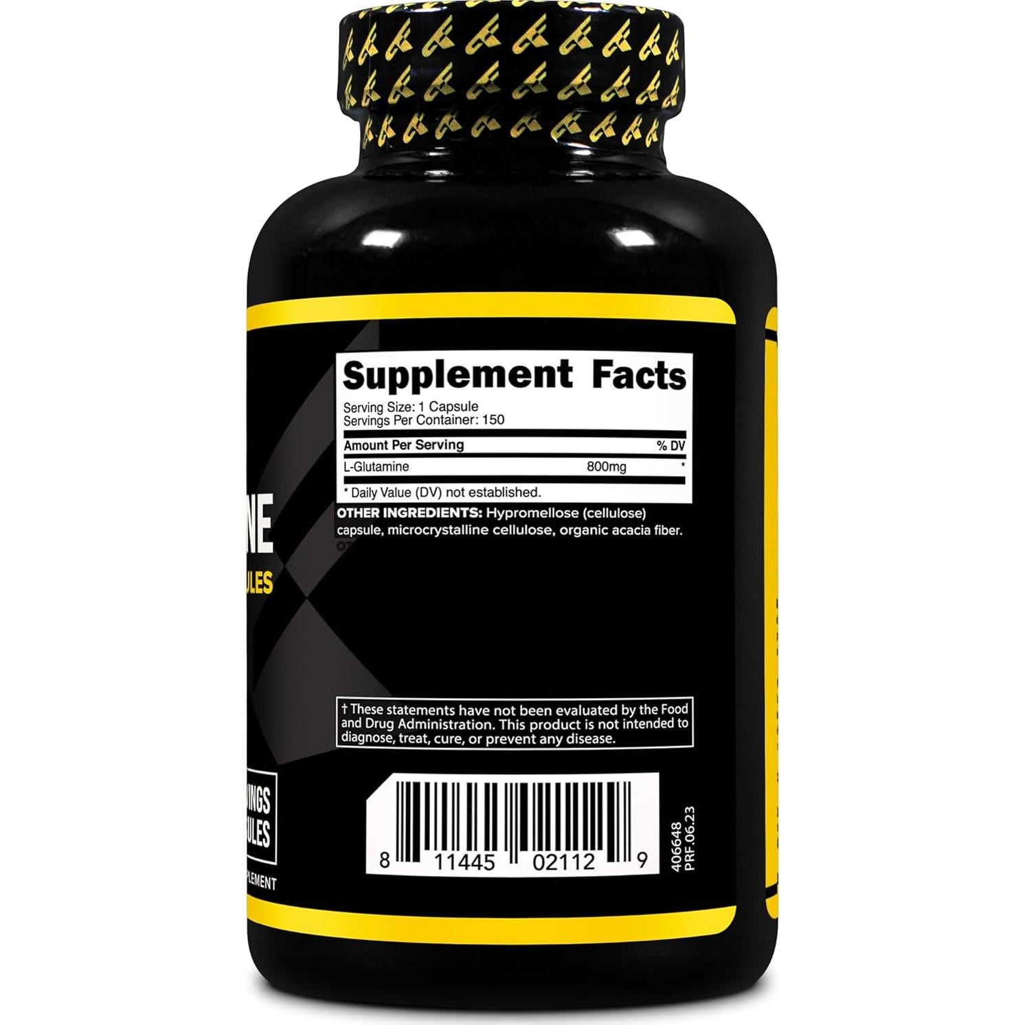 Primaforce L-Glutamina 800mg 150 Cápsulas Suplemento