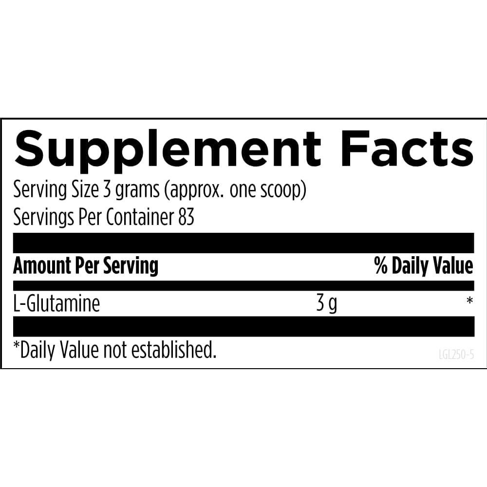 Polvo Vegetariano L-Glutamina Diseños para la Salud 3000mg 250g