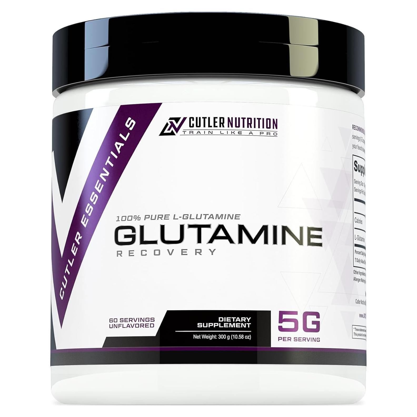 L-Glutamina 100% Pura Cutler Nutrition 60 Porciones Sin Sabor
