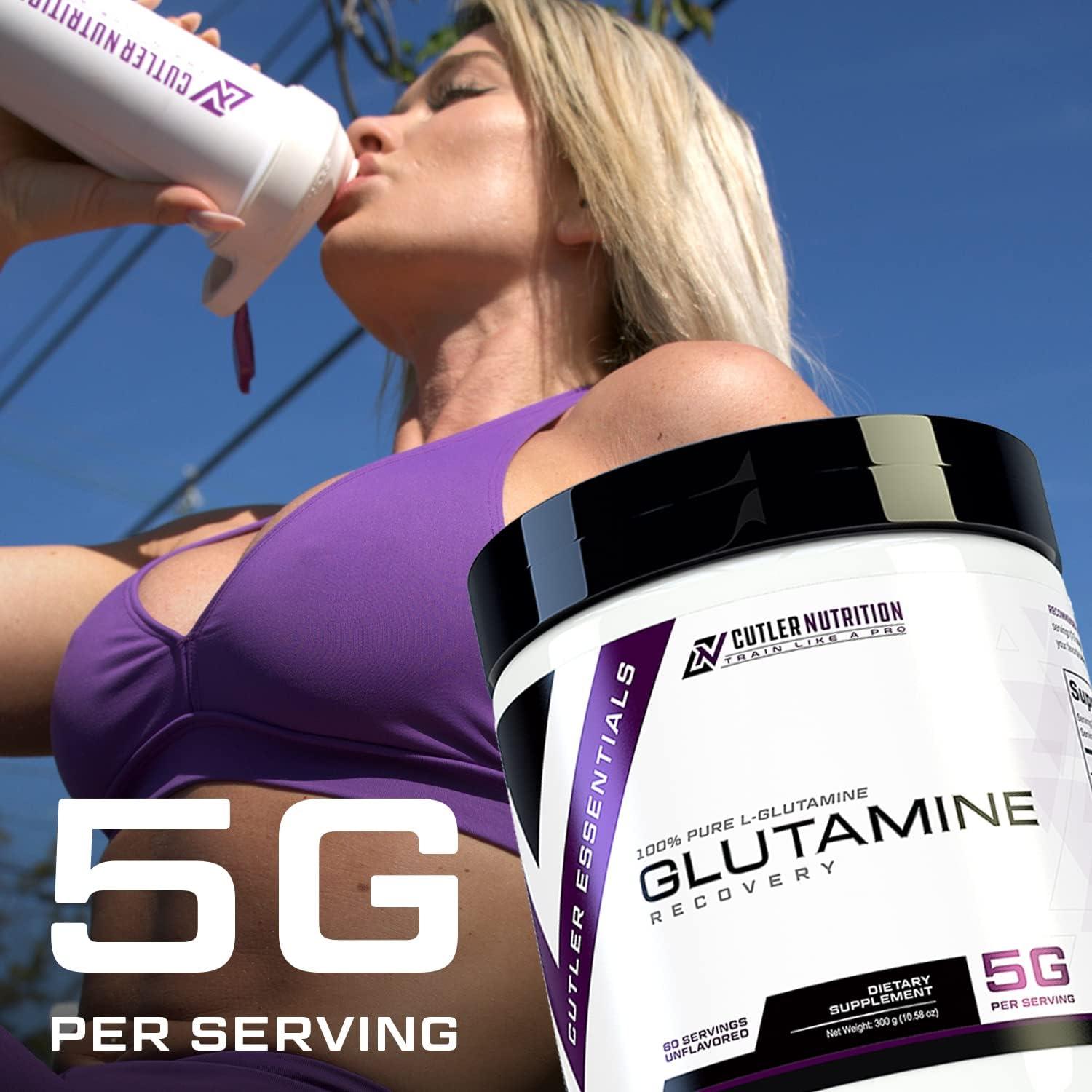 L-Glutamina 100% Pura Cutler Nutrition 60 Porciones Sin Sabor