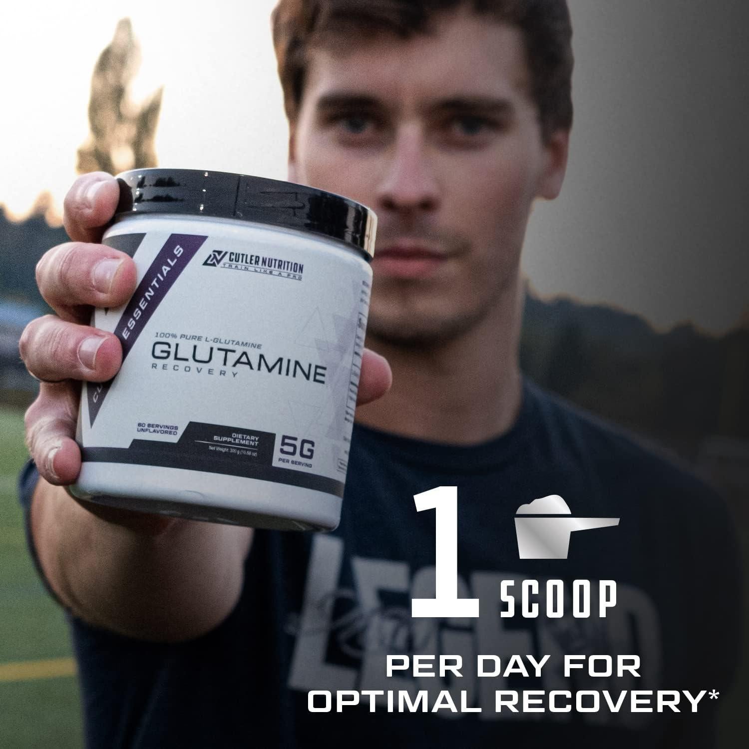 L-Glutamina 100% Pura Cutler Nutrition 60 Porciones Sin Sabor