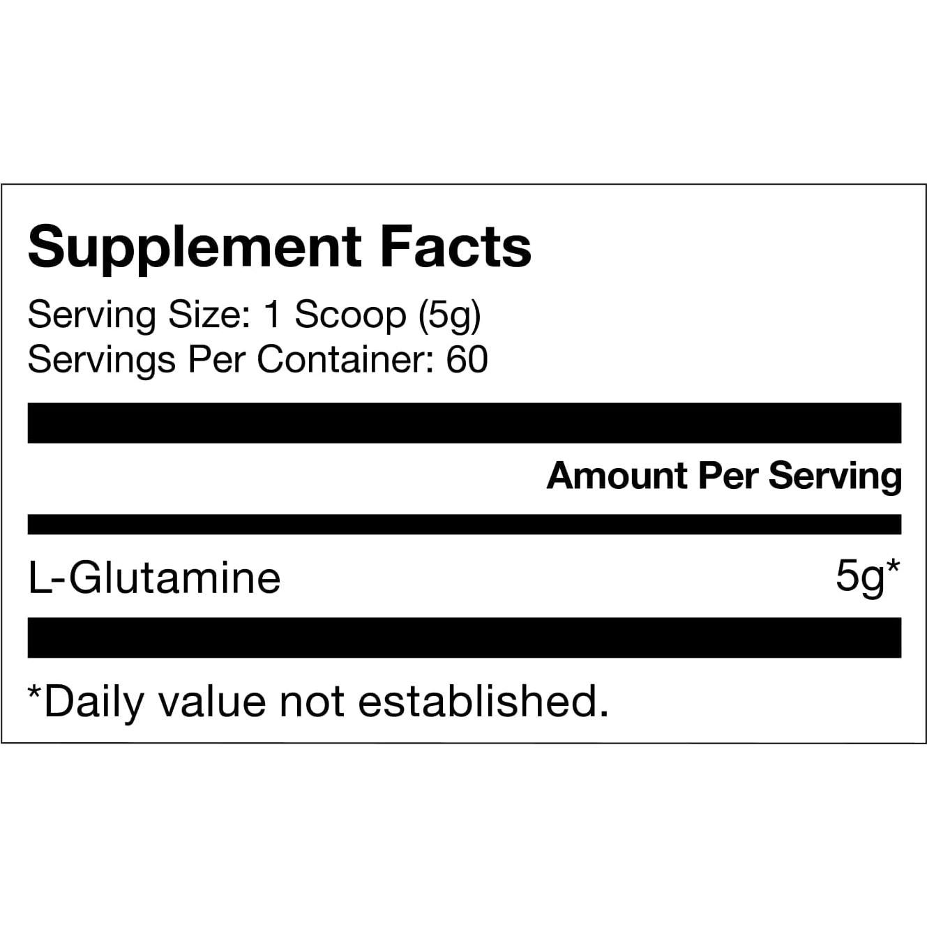 L-Glutamina en Polvo Momentous - 60 Porciones - Certificado NSF