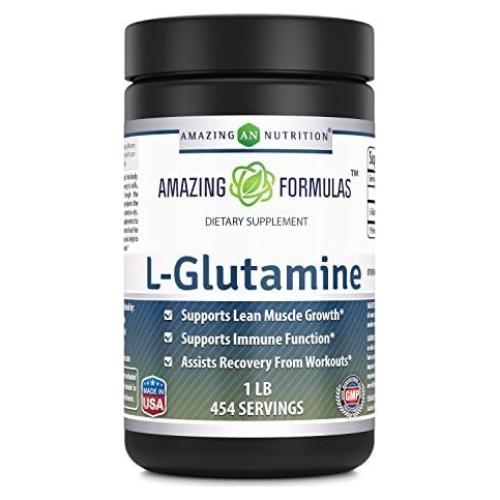 Suplemento de Aminoácidos L-Glutamina Nutrición Asombrosa 0.45 kg