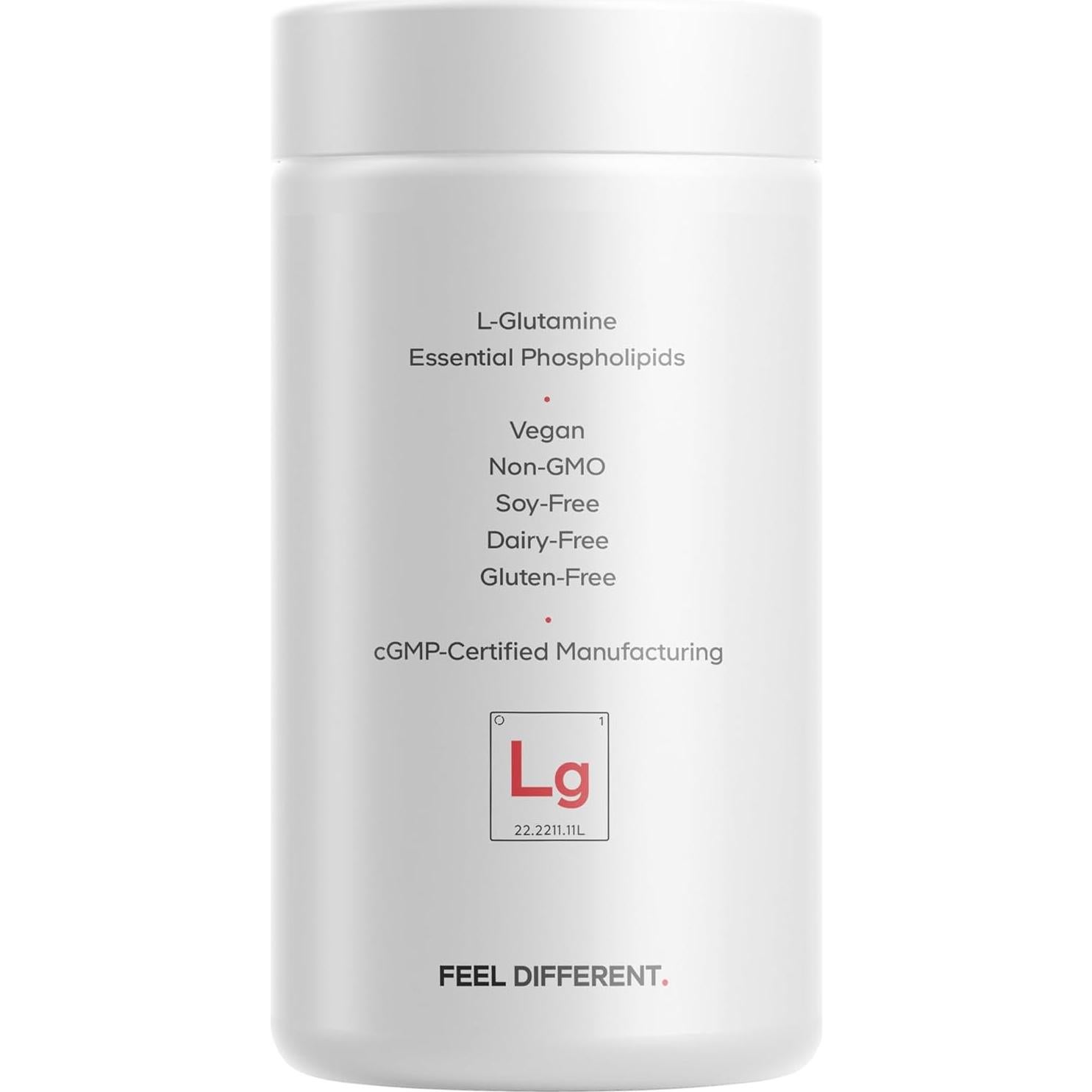 Suplemento L-Glutamina Liposomal Codeage 1000 mg 180 Cápsulas