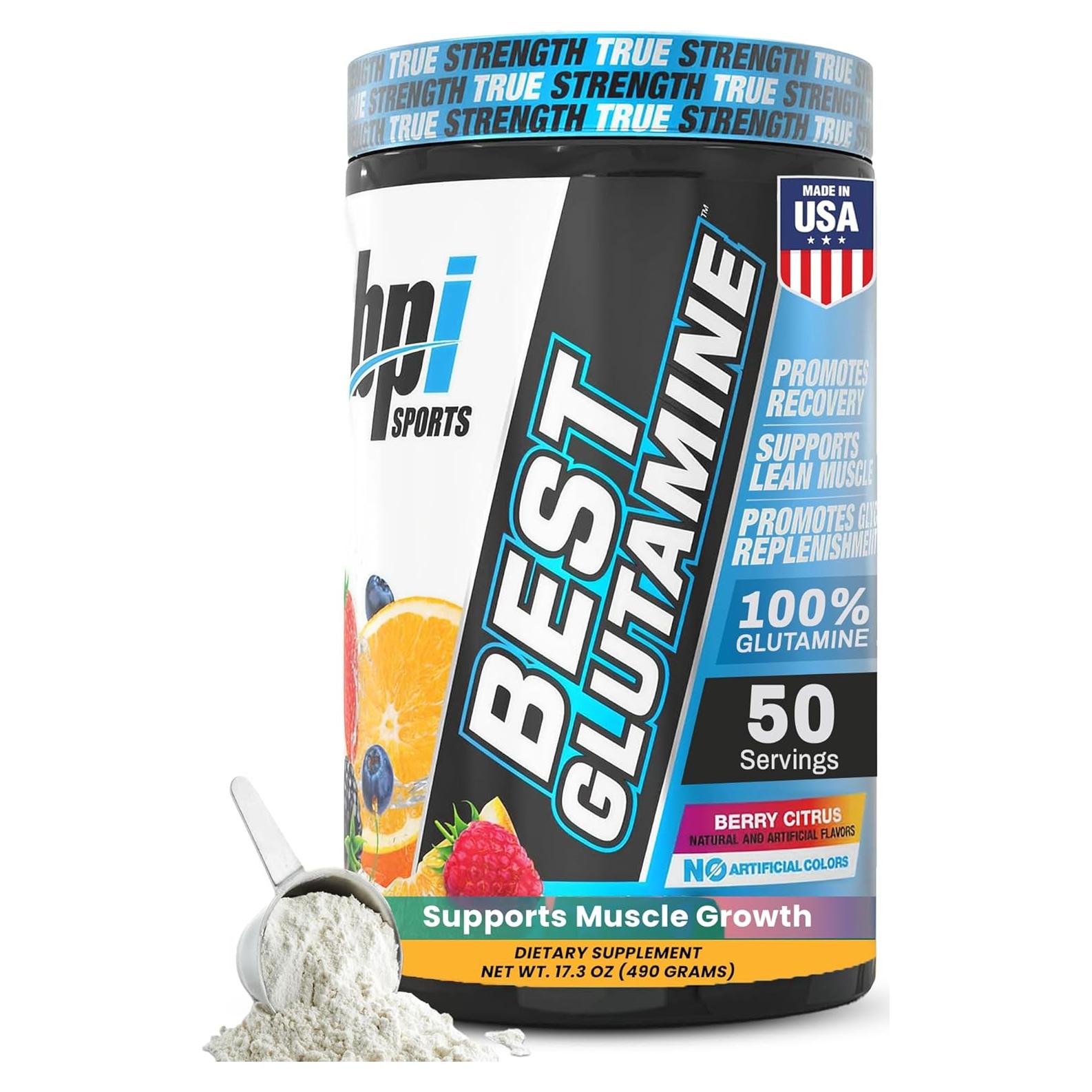 Suplemento de Glutamina BPI Sports 0.49kg Sabor Cítrico de Baya