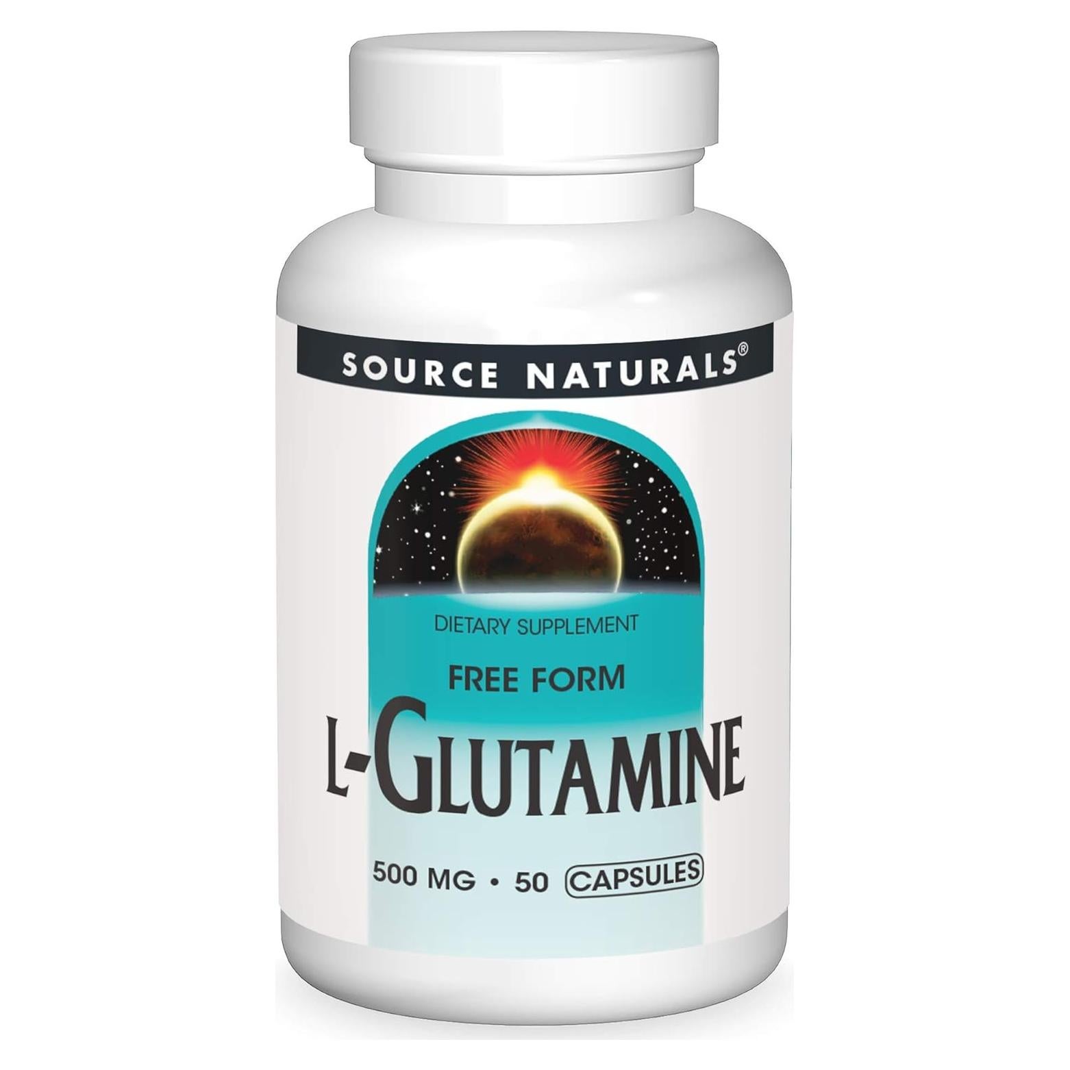 L-Glutamina Source Naturals 500mg - 50 Cápsulas