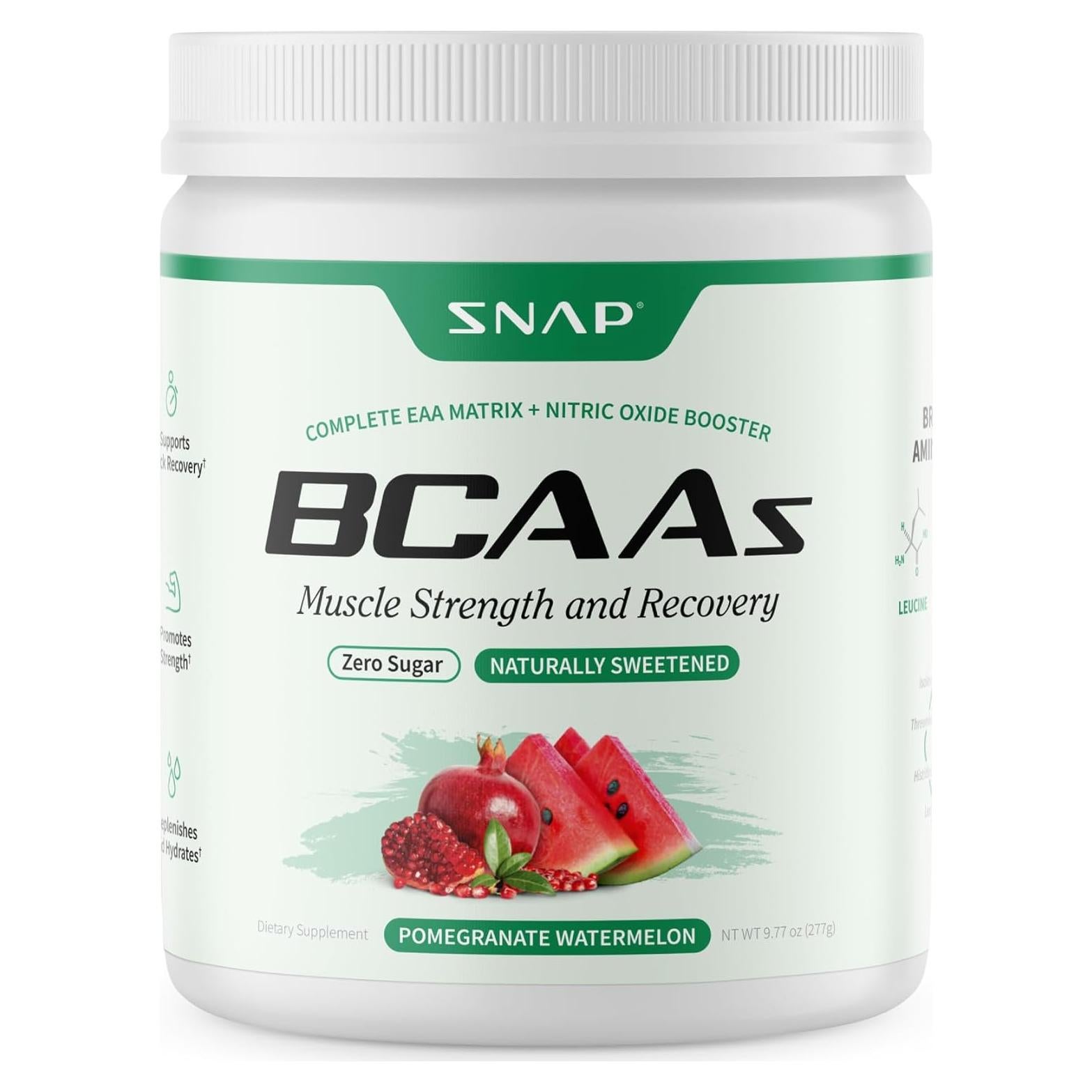 Suplemento Energético Snap BCAA en Polvo Sabor Sandía - 30 Porciones
