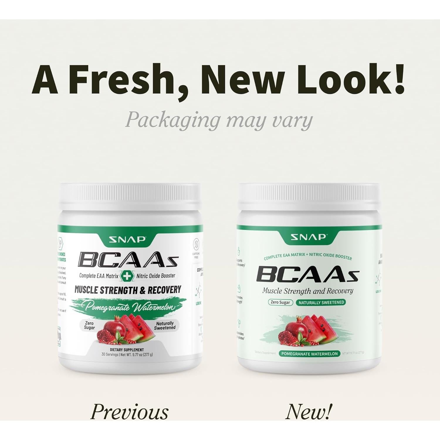 Suplemento Energético Snap BCAA en Polvo Sabor Sandía - 30 Porciones