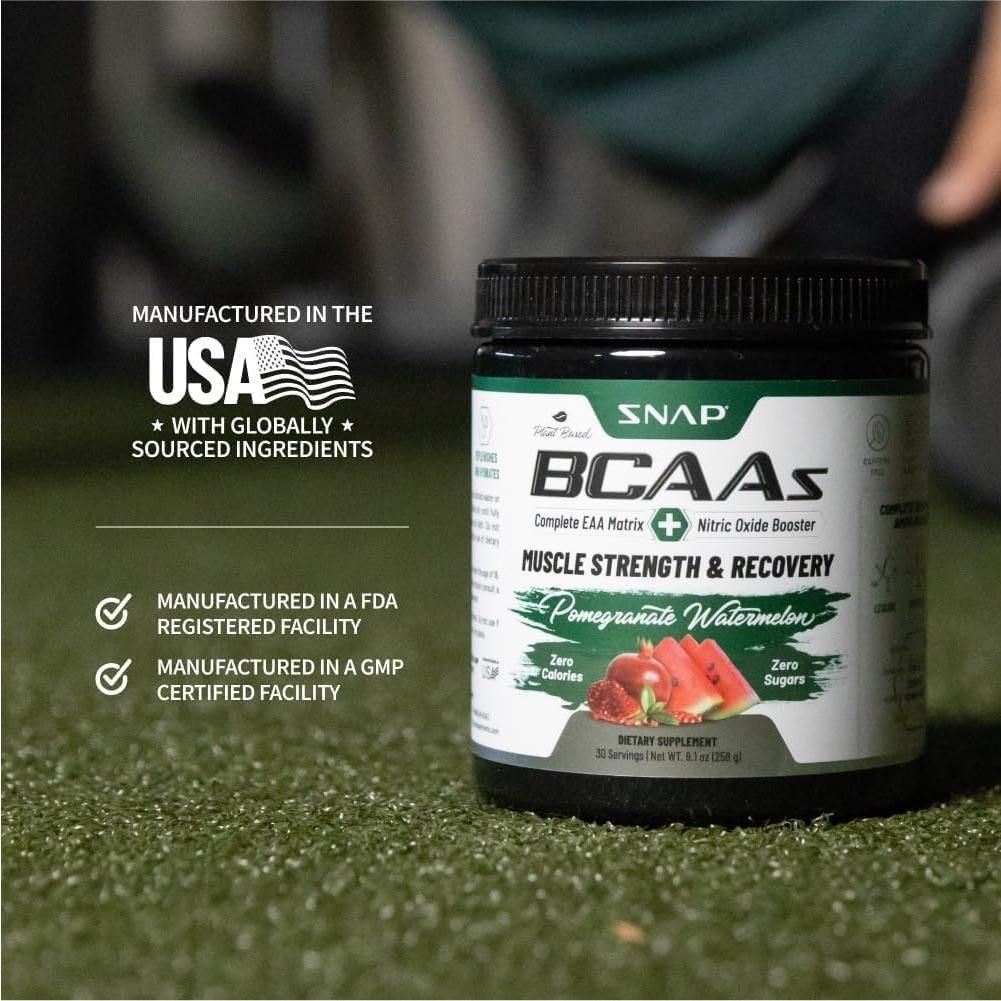 Suplemento Energético Snap BCAA en Polvo Sabor Sandía - 30 Porciones