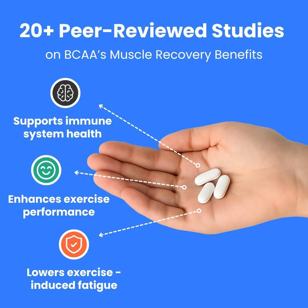 Píldoras BCAA Crazy Muscle 1000mg 120 tabletas 2:1:1