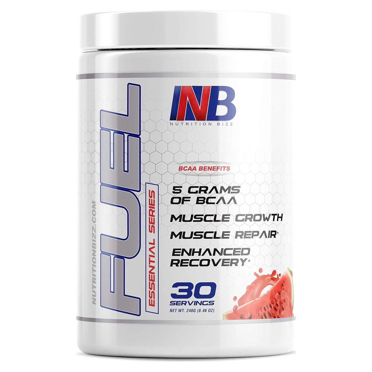 Polvo de BCAA NutritionBizz 2:1:1 5g Sandía 30 Porciones