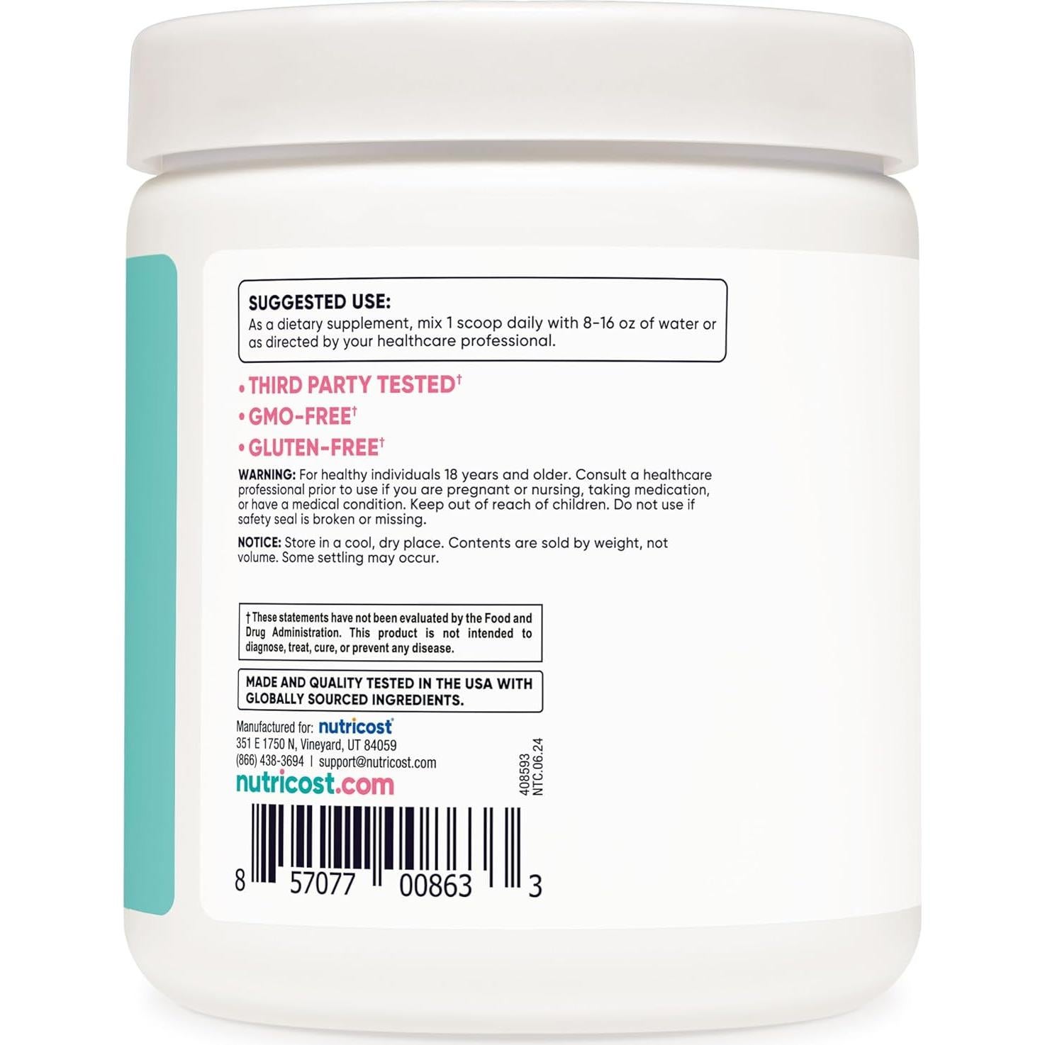 Nutricost BCAA para Mujeres Durazno Mango 30 Porciones 6g