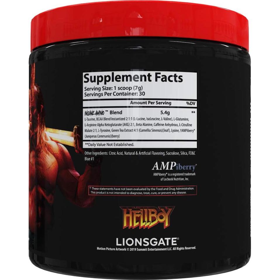 Insane Labz Insane Amino BCAA 2:1:1 Frambuesa Azul 30 Porciones