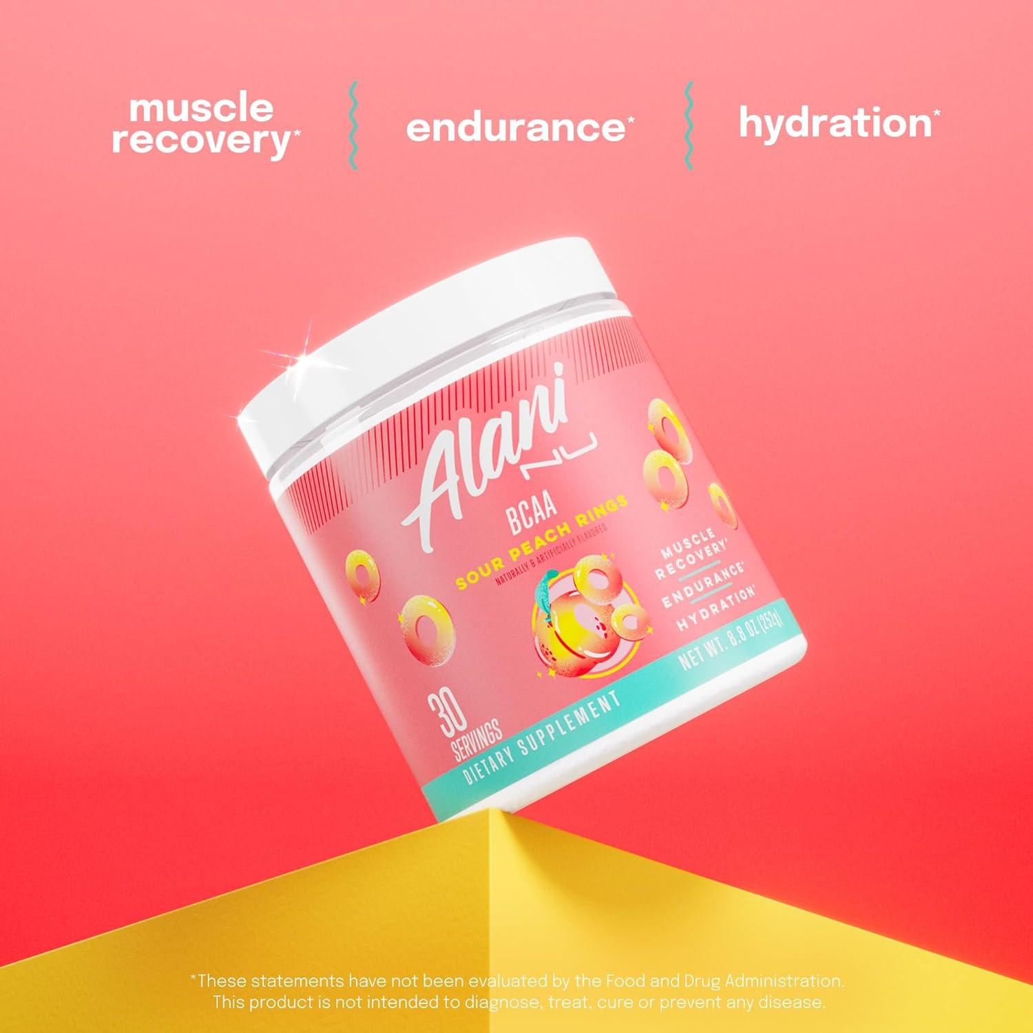 Alani Nu BCAA Anillos de Durazno Ácido 243g | Aminoácidos 2:1:1