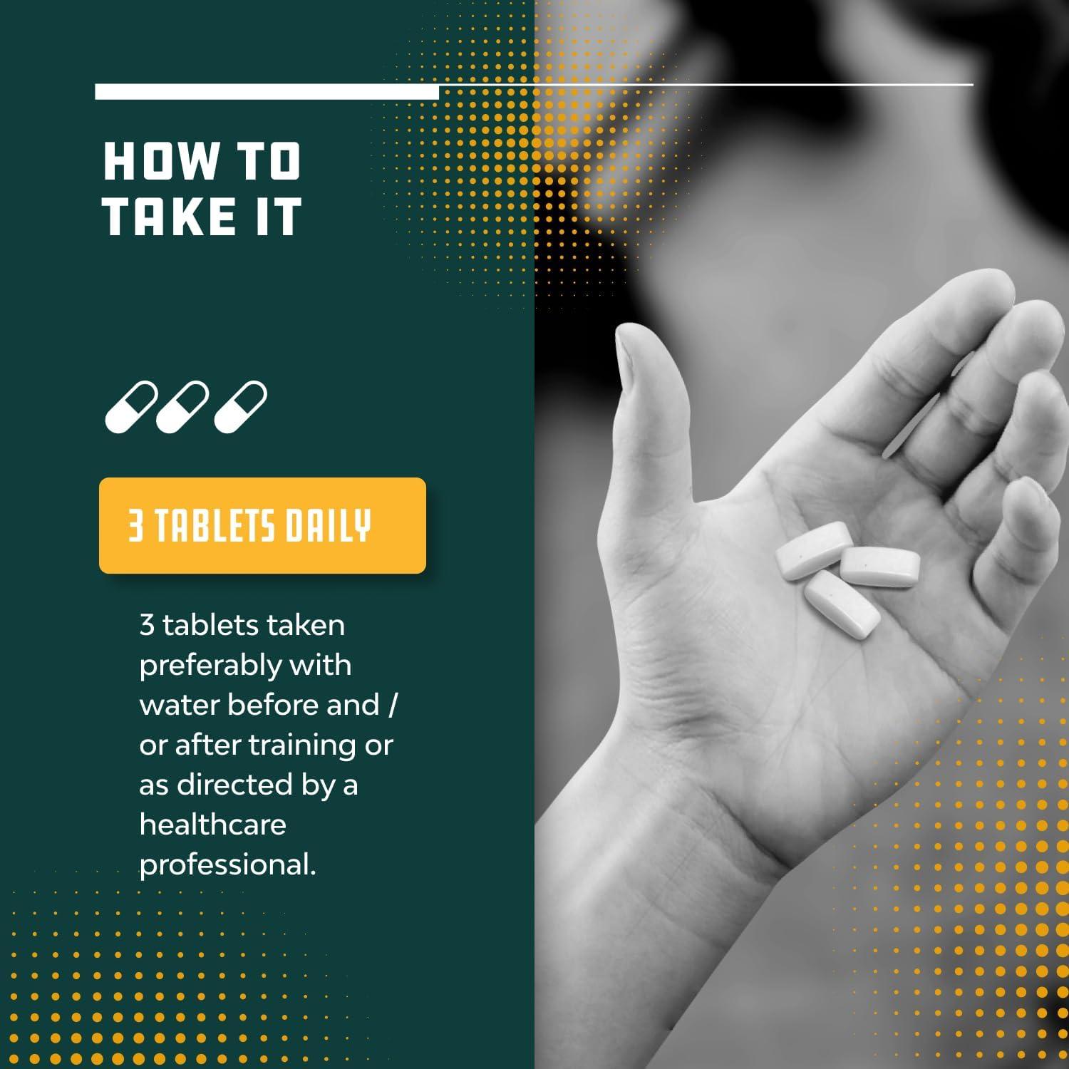 Suplemento BCAA Vegano Natures Craft 120 Tabletas 3000mg