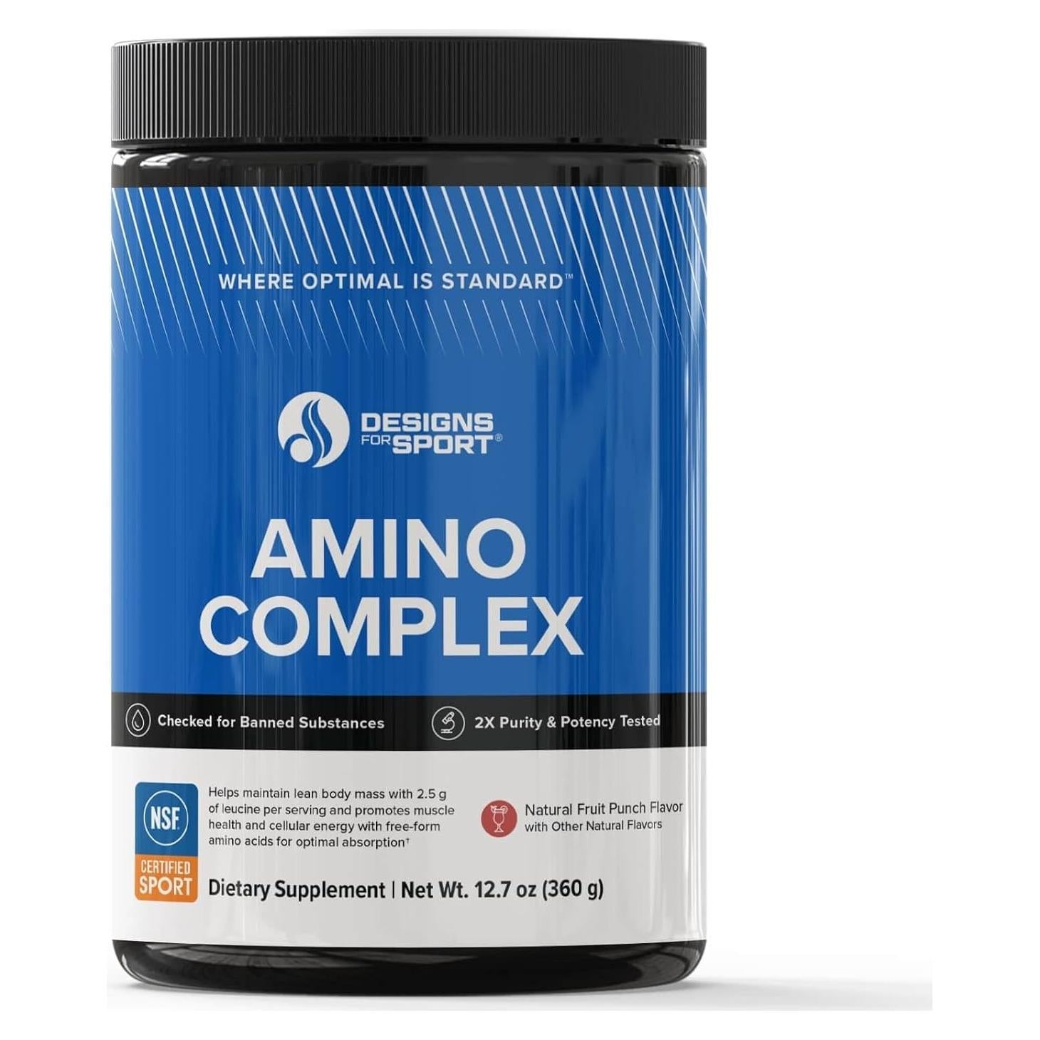 Complejo de Aminoácidos Diseños para el Deporte 360 g - Sabor Ponche de Frutas