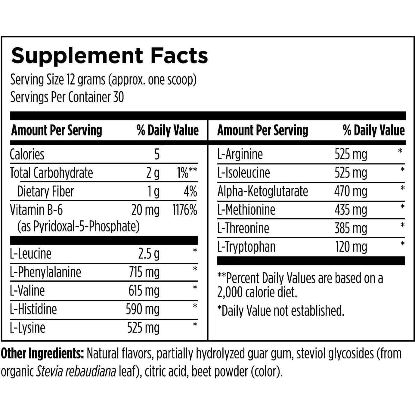 Complejo de Aminoácidos Diseños para el Deporte 360 g - Sabor Ponche de Frutas