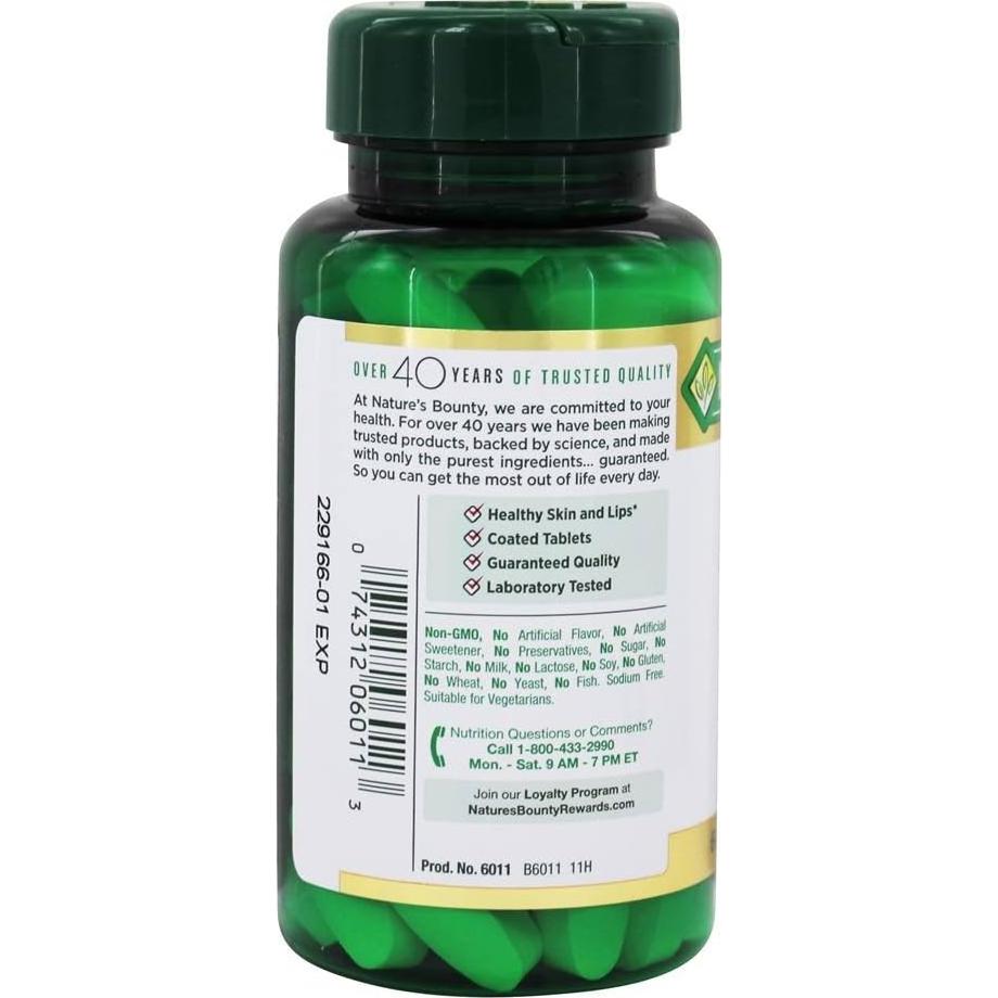 L-Lisina Nature's Bounty 1000mg 60 Tabletas Aminoácidos