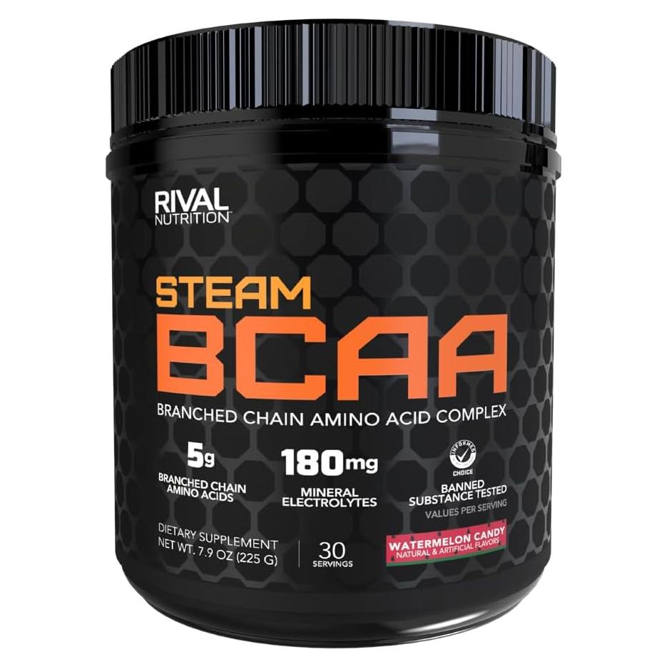 Rivalus Steam BCAA Sandía - Aminoácidos 2:1:1 - 30 Porciones