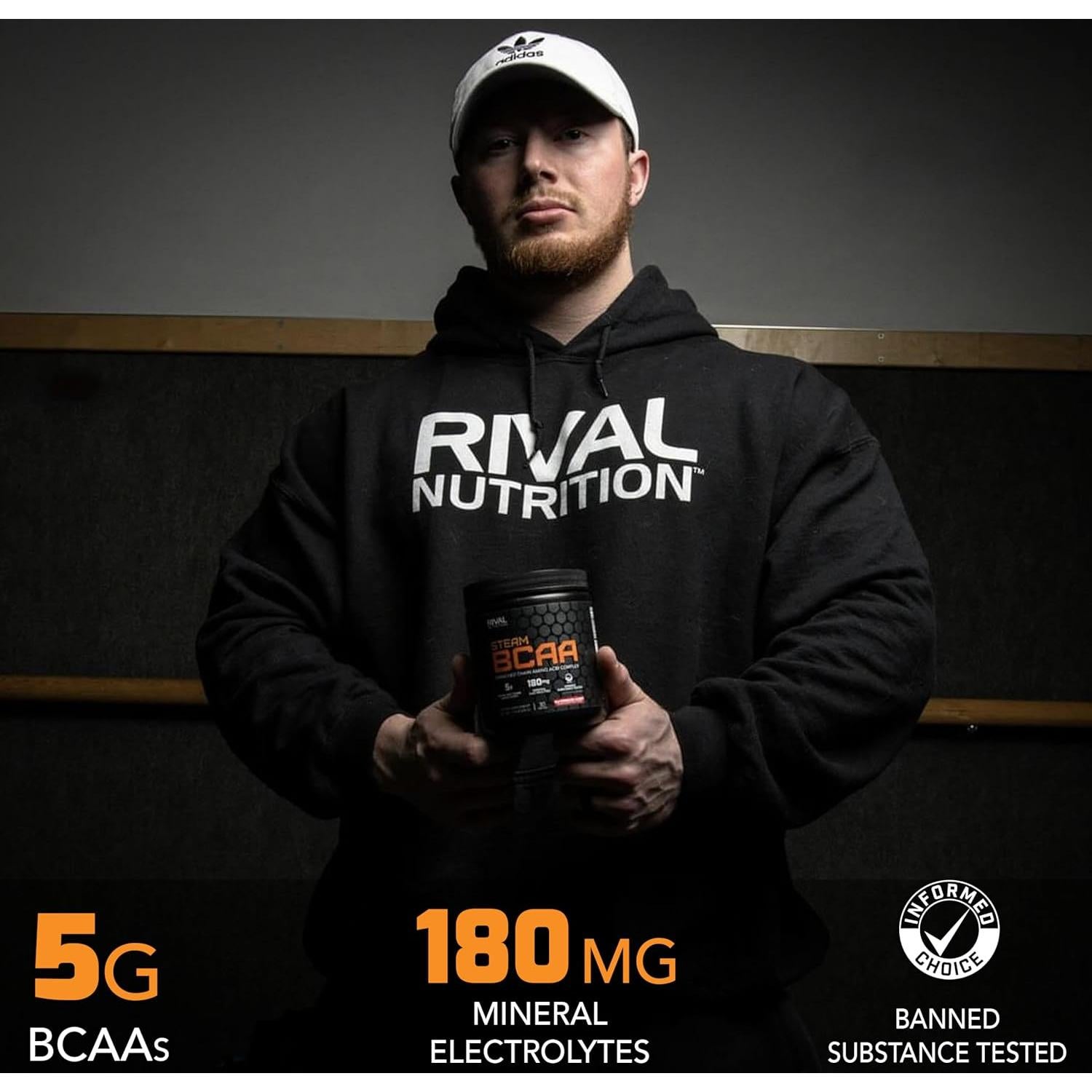 Rivalus Steam BCAA Sandía - Aminoácidos 2:1:1 - 30 Porciones