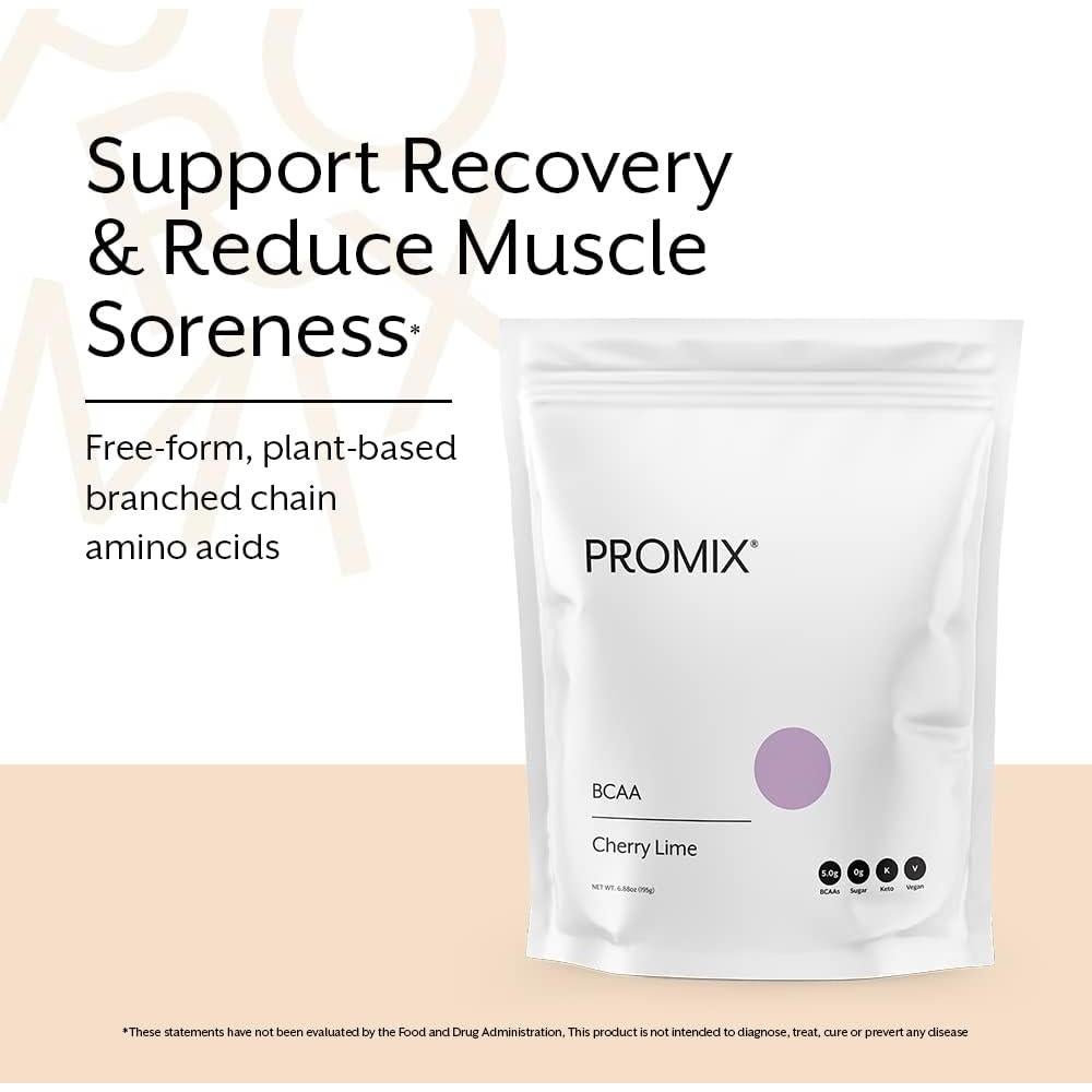 Promix BCAA Polvo Energético Lima Cereza - 195g Vegano