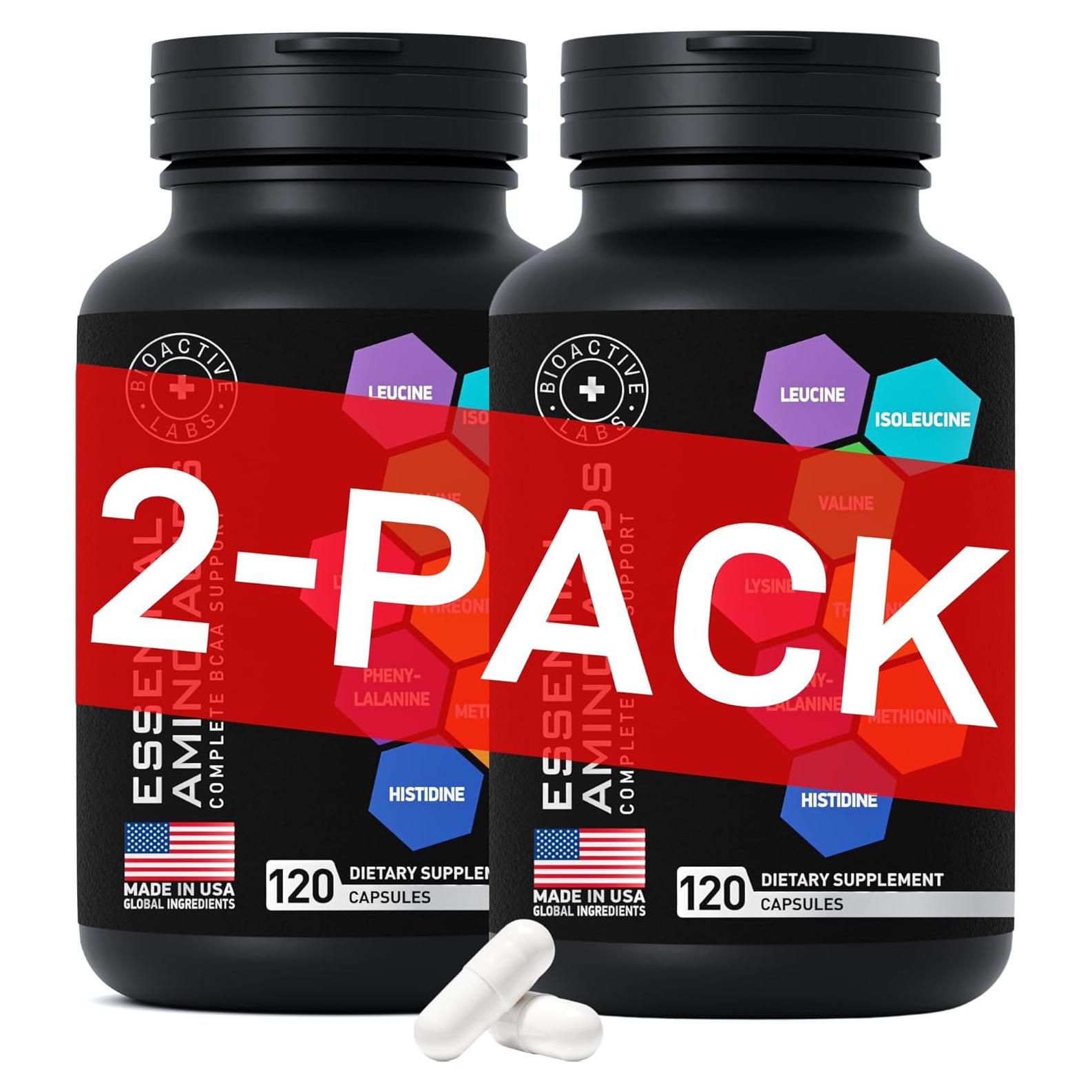 Aminoácidos Esenciales Veganos Bioactive Labs 240 Cápsulas