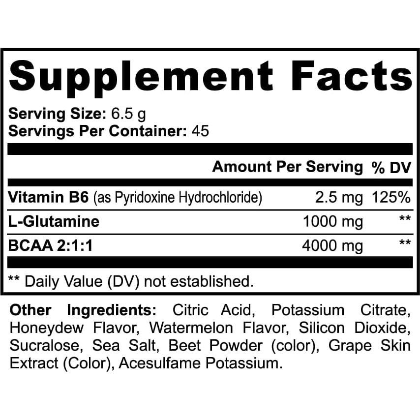Polvo BCAA Sandía de Melón OMIV8 300g - Aminoácidos 2:1:1