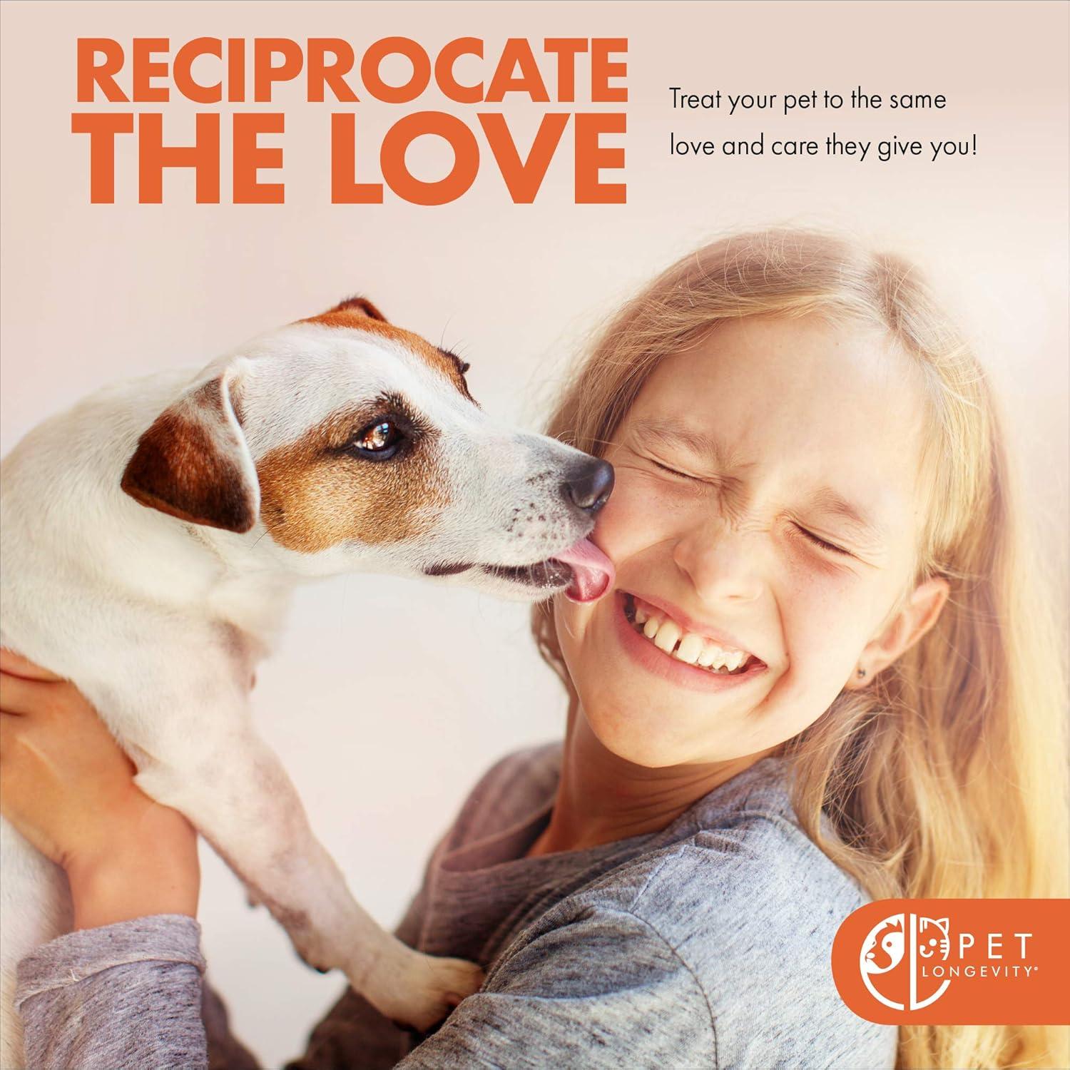 Suplemento para Mascotas Pet Longevity 100 mg - Soporte Hepático y Articular