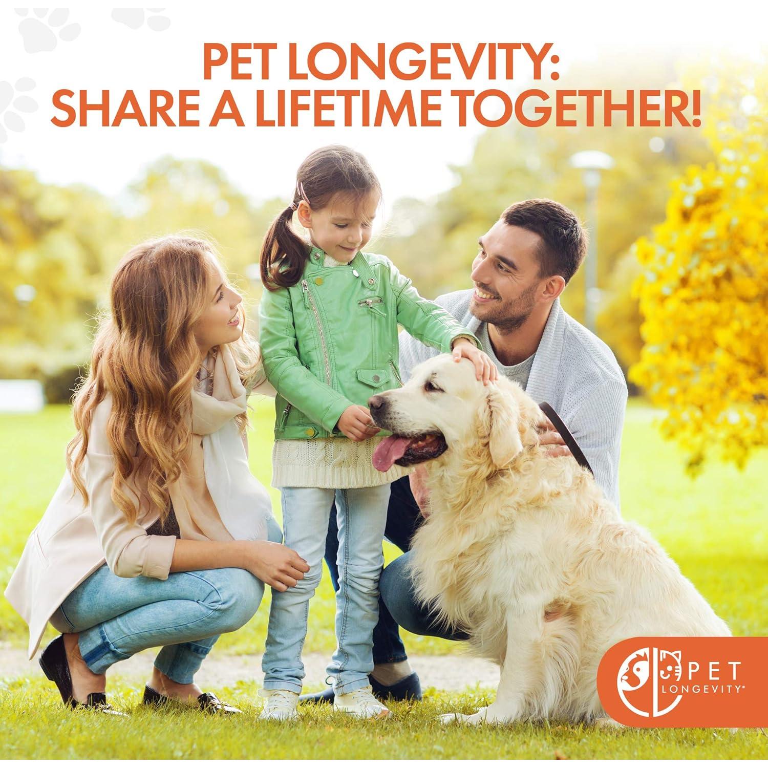 Suplemento para Mascotas Pet Longevity 100 mg - Soporte Hepático y Articular