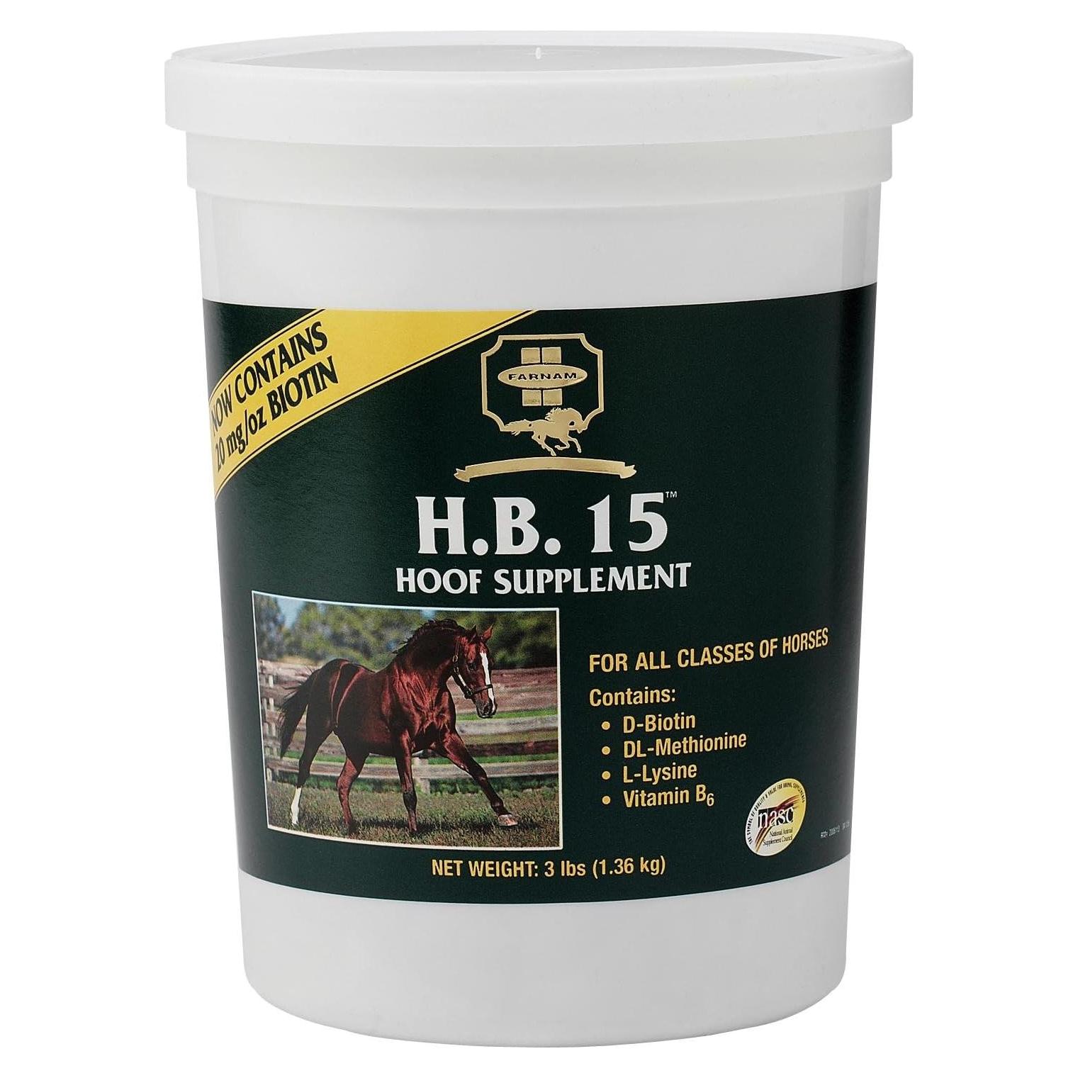 Suplemento para Pezuñas Farnam H.B. 1.36 kg - Biotina y Aminoácidos