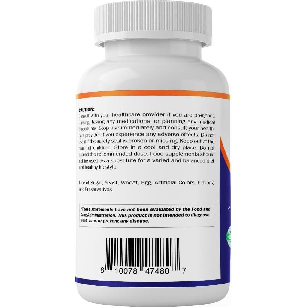 Suplemento de Glicina Vitamatic 2000mg 300 Cápsulas Sin Gluten