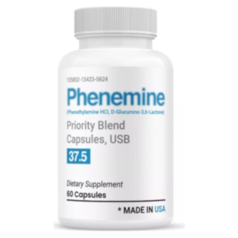 Suplemento PheneMine Elite 37.5 mg 60 Cápsulas