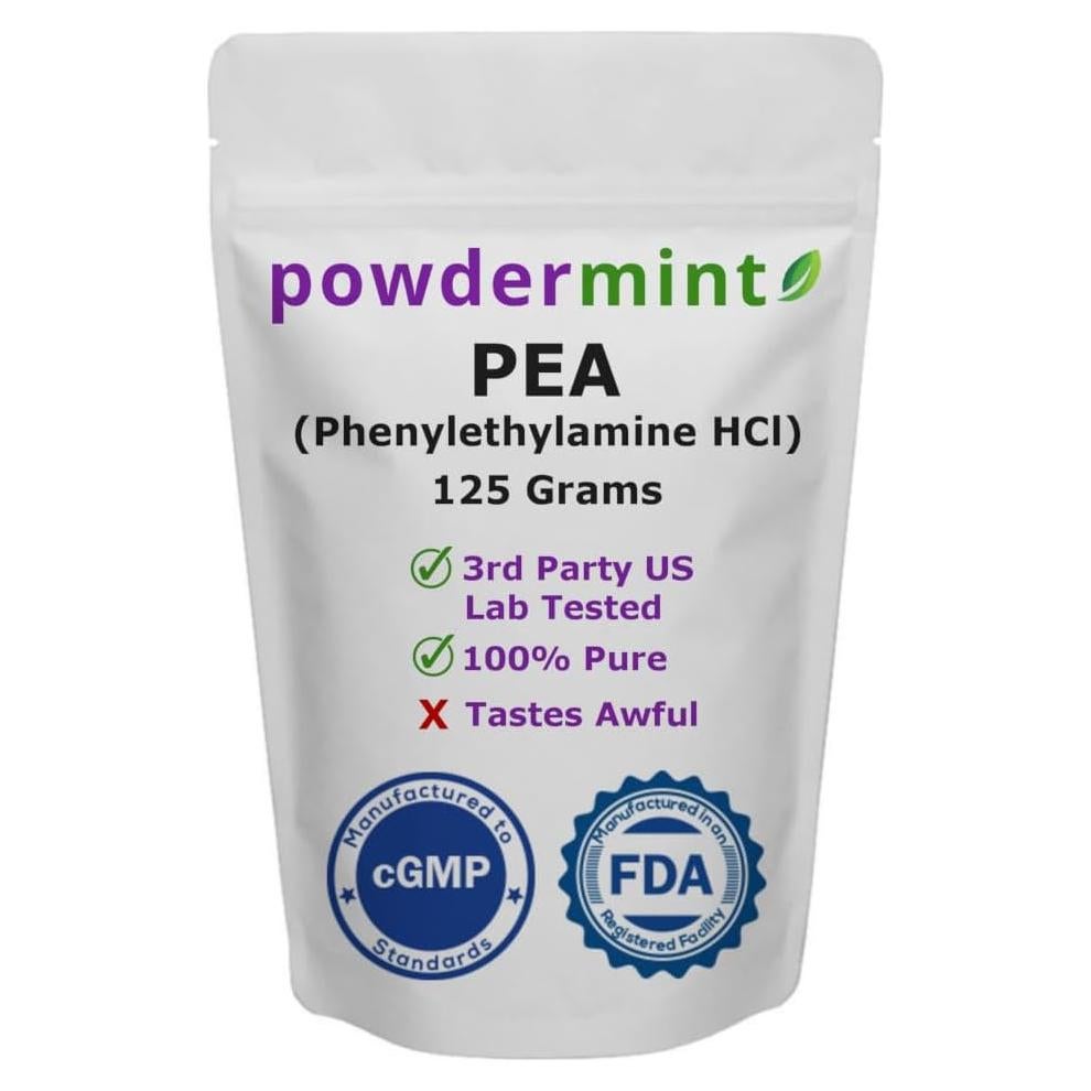 Feniletilamina en Polvo PEA HCl 125g - Powdermint