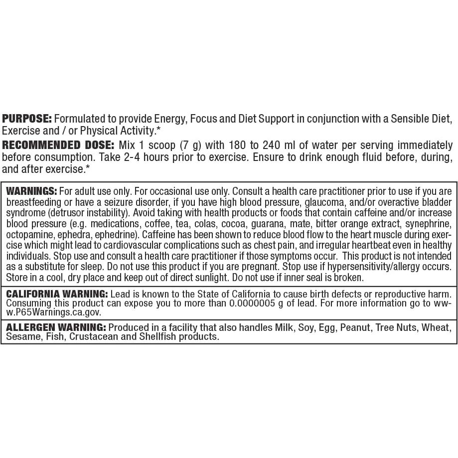 ALLMAX A:CUTS Bebida Energética Té Dulce 210 g - Sin Azúcar