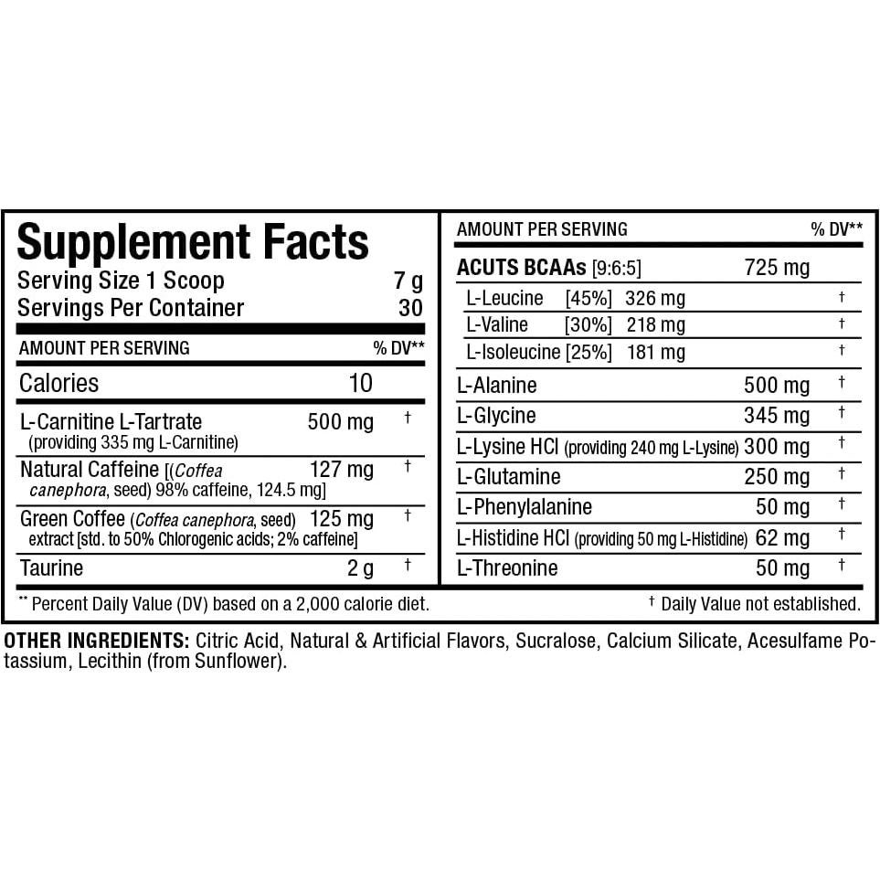 ALLMAX A:CUTS Bebida Energética Té Dulce 210 g - Sin Azúcar