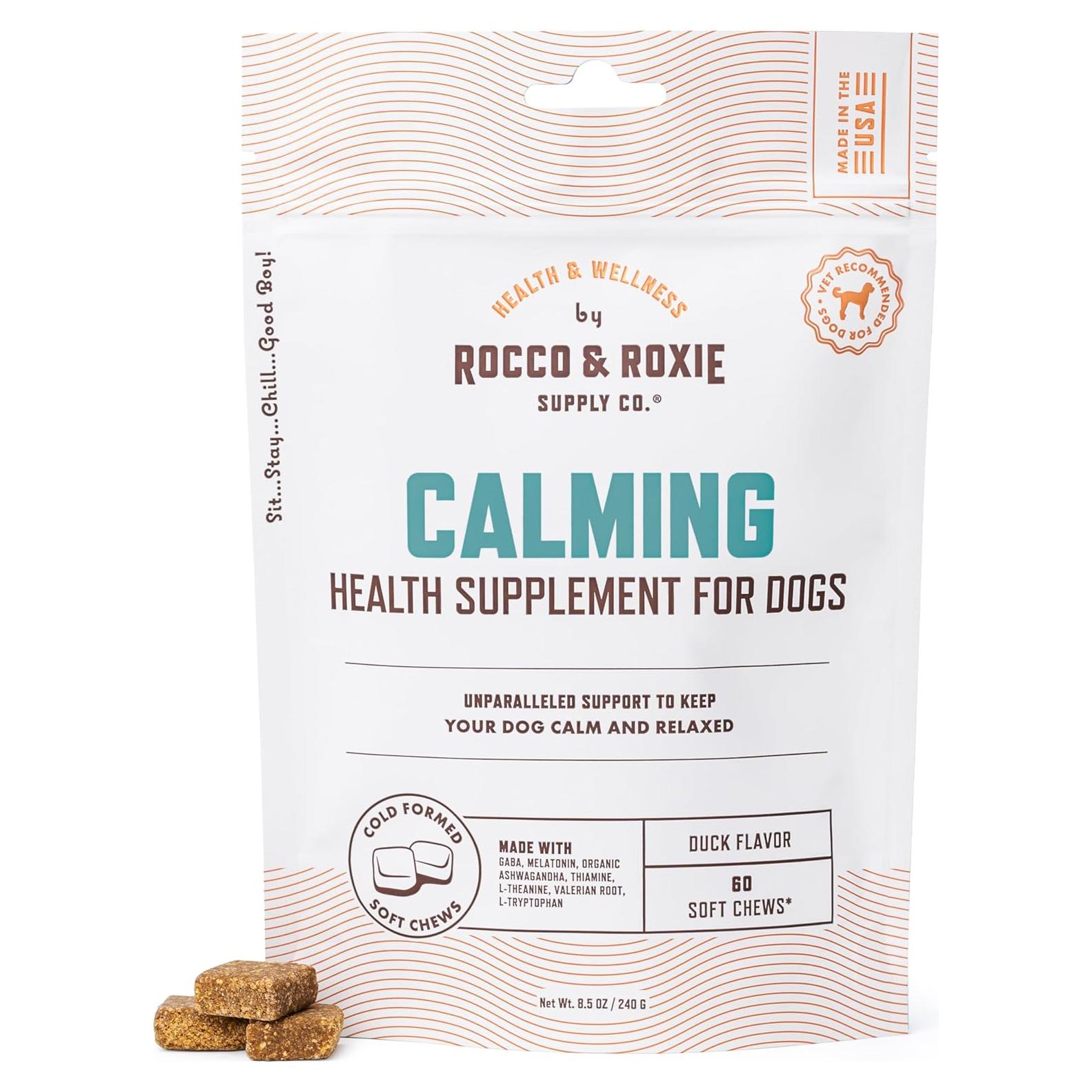 Golosinas Calmantes para Perros Rocco & Roxie 60ct