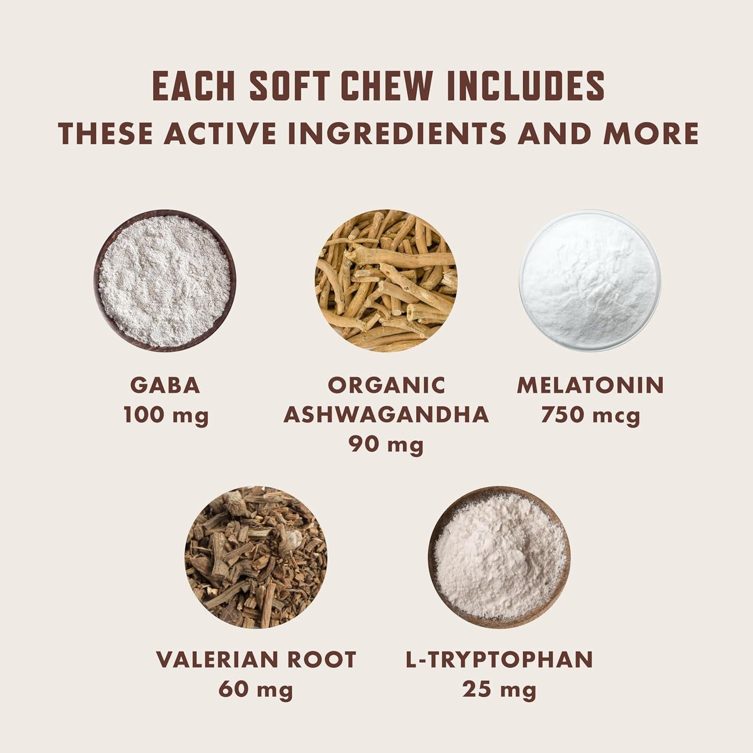 Golosinas Calmantes para Perros Rocco & Roxie 60ct