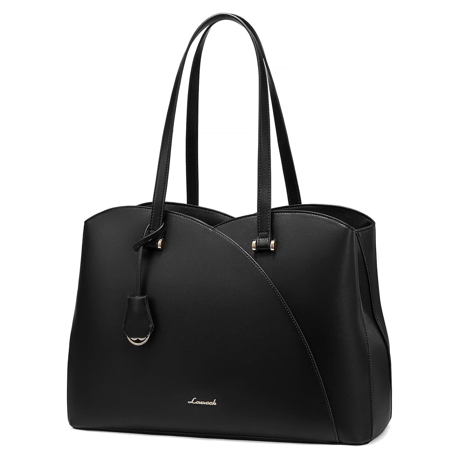 Bolsa Tote LOVEVOOK para Laptop 15.6" Negra Mujer