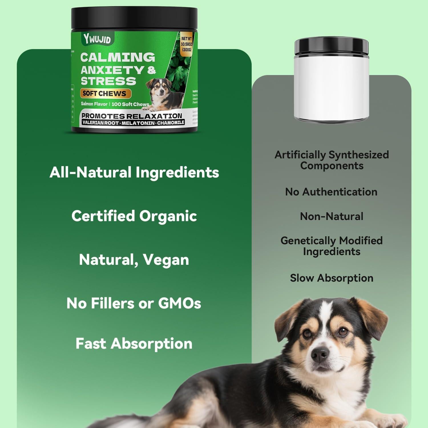 Masticables Calmantes para Perros YWUJID - 100 Unidades