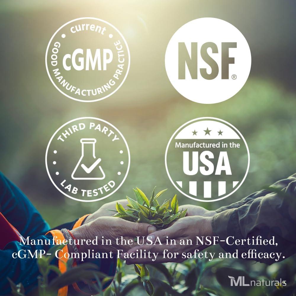 L-Taurina 1000 mg ML Naturals 180 Cápsulas Vegetales